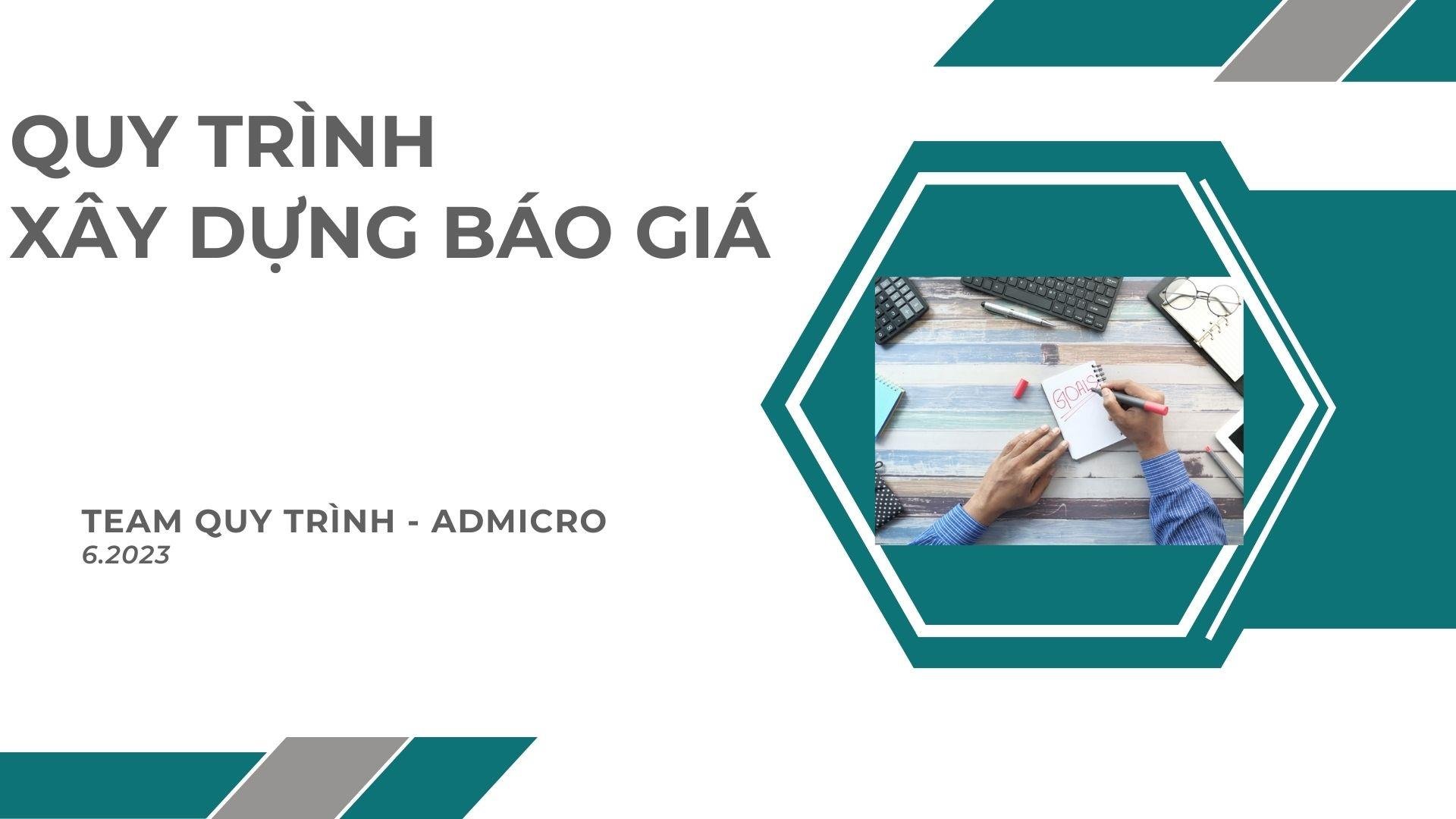 QUY TRÌNH XÂY DỰNG BÁO GIÁ