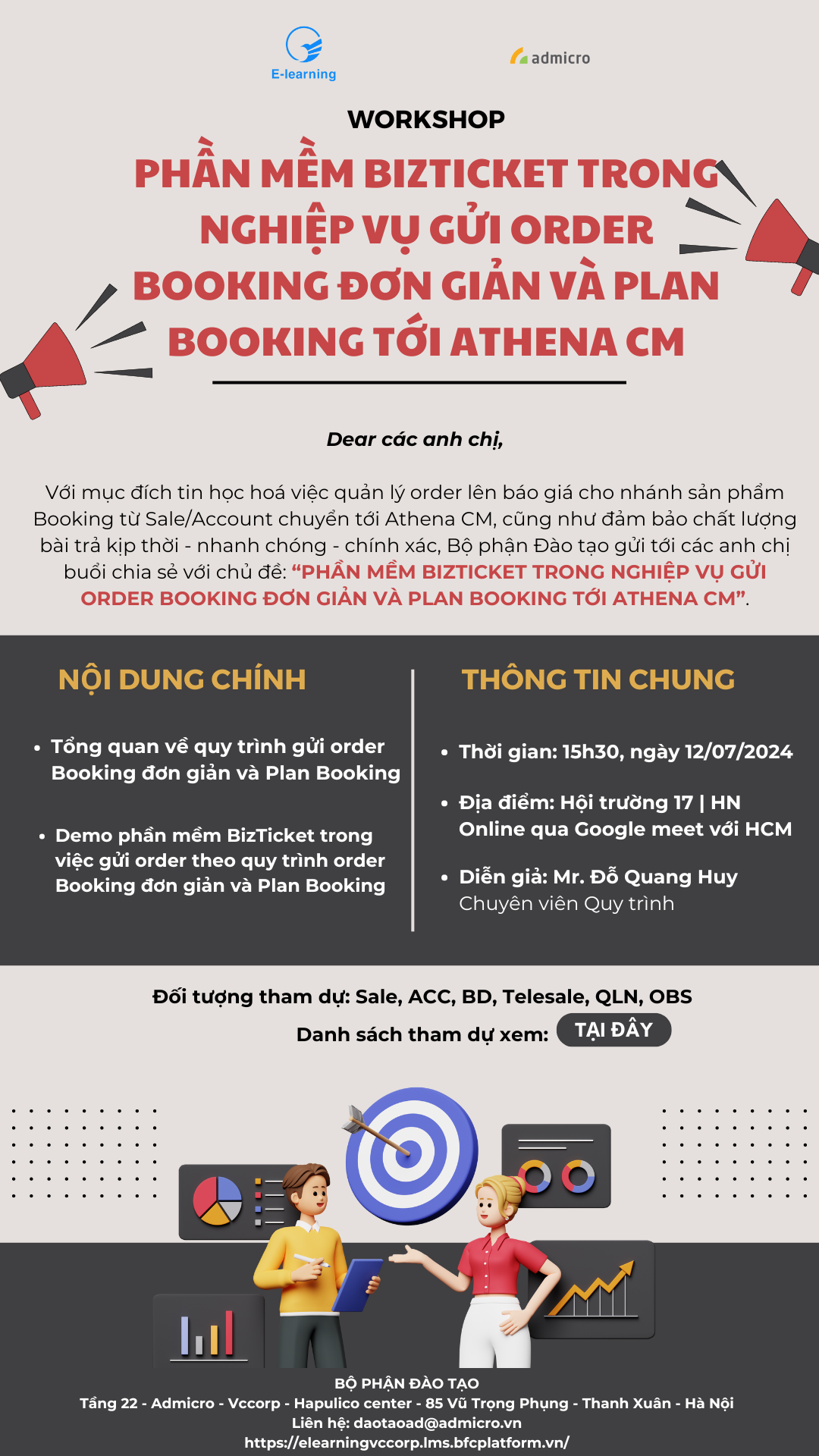 SỬ DỤNG PHẦN MỀM BIZTICKET TRONG NGHIỆP VỤ BOOKING ĐƠN GIẢN VÀ PLAN BOOKING TỚI ATHENA CM